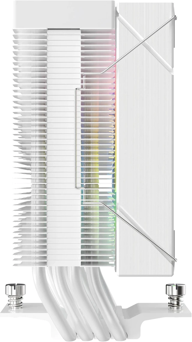 SAMA L4P120 ARGB CPU Air Cooler White 120mm Cooling Fan Addressable RGB ...