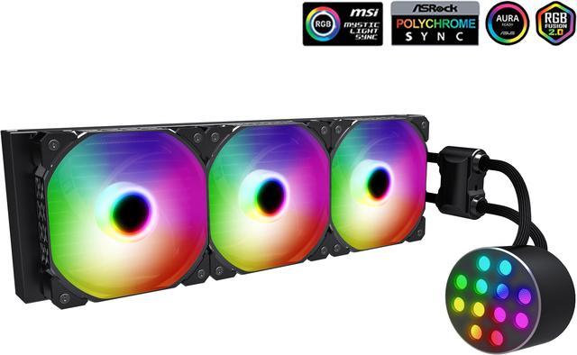 SAMA 360mm ARGB CPU Water Cooler All-in-one Liquid Cooler PWM Fans 