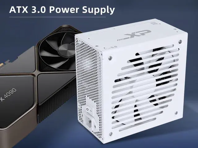 Alt view image 2 of 7 - SAMA XP 1200w ATX Power Supply PSU For Gaming Computer PC Power Supply Unit 1200 Watt White - 80 Plus Platinum - ATX 3.0 & PCIe 5.0 Compliant - Fully Modular - Low Noise Intelligent ECO Silent Fan