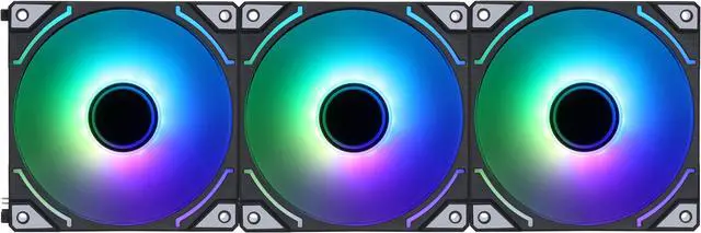 Alt view image 5 of 7 - SAMA YE1203 PWM ARGB PC Case Fan 120mm Black, 3 in 1 High Airflow Low Noise Computer Cooling Fans, RGB Intelligent Control Uni Fan