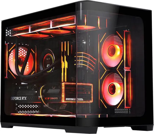SAMA 2851M Dual USB3.0 and Type C Tempered Glass MATX Mid