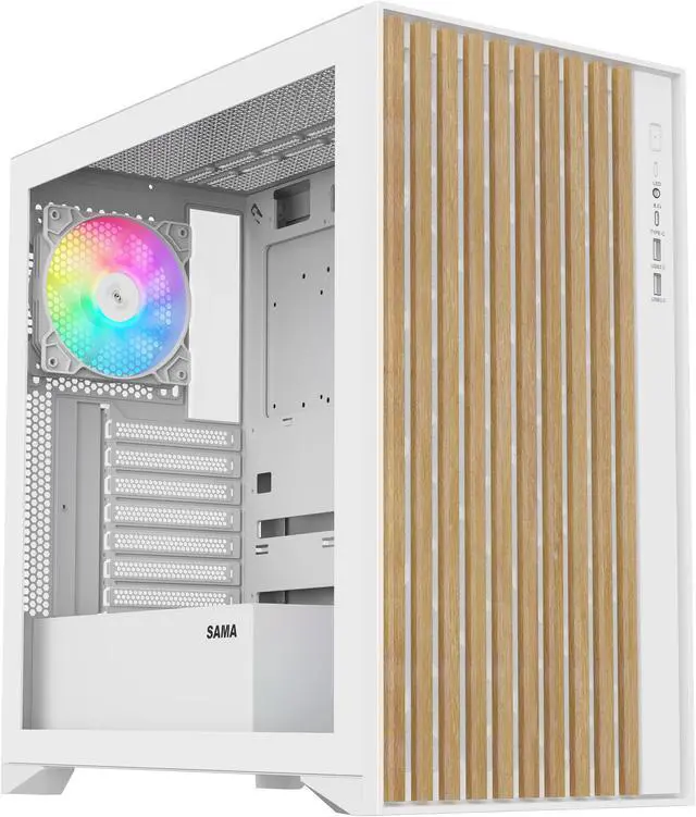 PCケース SAMA 掠影 Amazon.co.jp: SAMA 左側面が強化ガラス(透明)のATXマザー対応ミドル