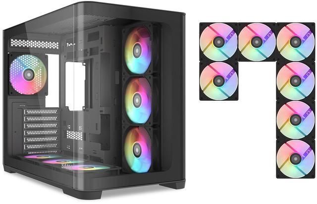 SAMA V60 PC Case, Mid-Tower Computer Case, A Curved Tempered SAMA V60 PC Case, Mid-Tower Computer Case, A Curved Tempered