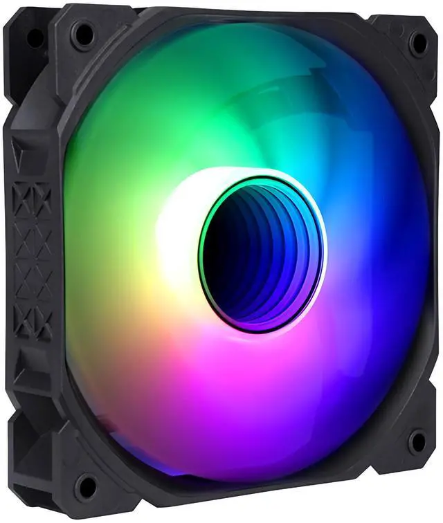 Main image of SAMA INFB PC Case Fan, 120 mm High Performance Fixed-color fan , ARGB lighting, 4pin IDE power connector, Black