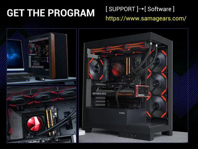 Alt view image 5 of 7 - SAMA Q70 Black CPU Liquid Cooler, 360MM Liquid Water AIO CPU Cooler with 2.8" LCD Display, Magnetic Detachable, XT120 Modular Fans LCP Blade, Bonus Stands, 115X, 2011, 1200, 1700, AM4, AM5 AIO Cooler