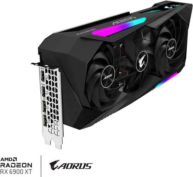 Alt view image 5 of 7 - GIGABYTE AORUS Radeon RX 6900 XT Master 16G Graphics Card, MAX-Covered Cooling, 16GB 256-bit GDDR6,