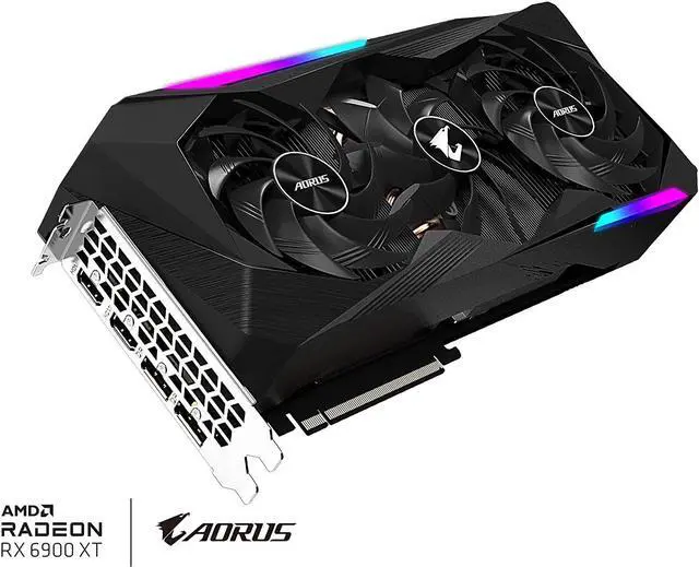 Alt view image 4 of 7 - GIGABYTE AORUS Radeon RX 6900 XT Master 16G Graphics Card, MAX-Covered Cooling, 16GB 256-bit GDDR6,