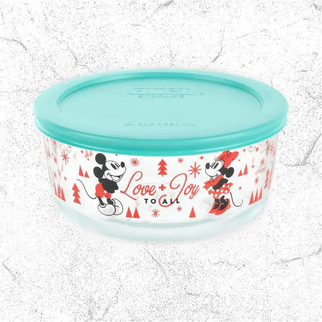 Alt view image 4 of 5 - Mickey & Friends™ 8-piece Decorated Glass Storage Container Set, Holiday Edition