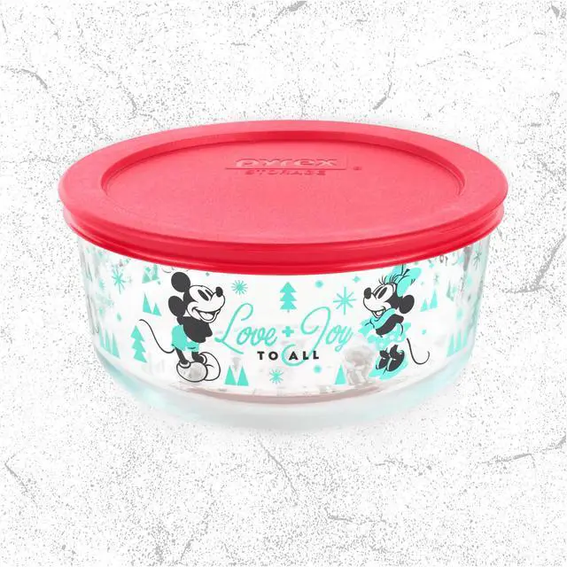 Alt view image 5 of 5 - Mickey & Friends™ 8-piece Decorated Glass Storage Container Set, Holiday Edition