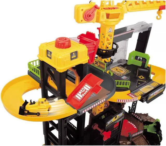 Alt view image 5 of 6 - Dickie Toys Construction Playset with 4 Diecast Cars