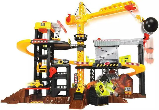 Alt view image 4 of 6 - Dickie Toys Construction Playset with 4 Diecast Cars