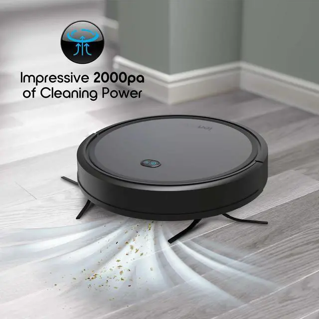 Alt view image 7 of 7 - Ionvac Robotic Vacuum Cleaner Wi-Fi Connected Self-Charging