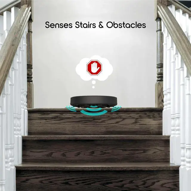 Alt view image 5 of 7 - Ionvac Robotic Vacuum Cleaner Wi-Fi Connected Self-Charging