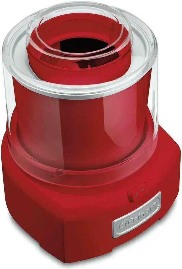 Alt view image 5 of 5 - Cuisinart 1.5 Qt. Red Frozen Yogurt and Sorbet Maker with Locking Lid