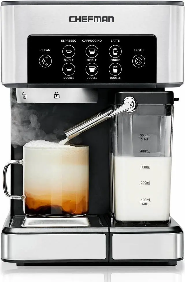 Main image of Chefman Barista Pro 6-in-1 Espresso Machine with Built-In Milk Frother