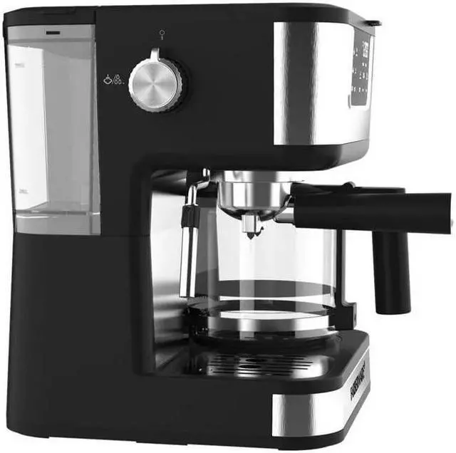 Alt view image 6 of 6 - Farberware Dual Brew, 10 Cup Coffee + Espresso, Black and Stainless Finish, Touc