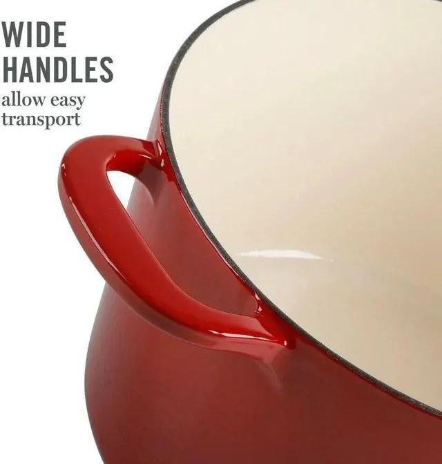 Alt view image 2 of 7 - Martha Stewart 7-Quart Enamel on Cast Iron Dutch Oven