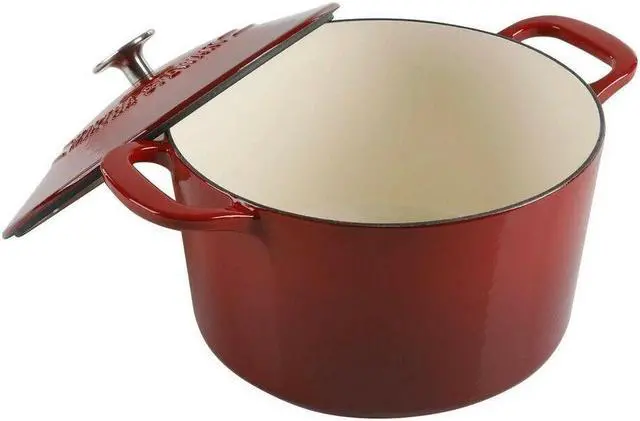 Alt view image 7 of 7 - Martha Stewart 7-Quart Enamel on Cast Iron Dutch Oven