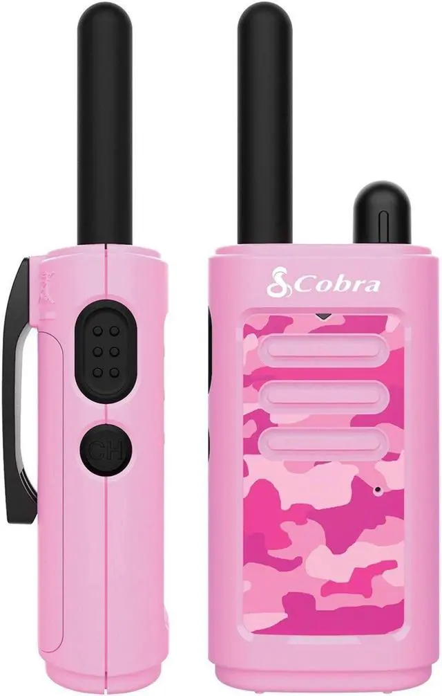 Alt view image 7 of 7 - Cobra Walkie Talkie 6-Pack Bonus Kit (Pink)