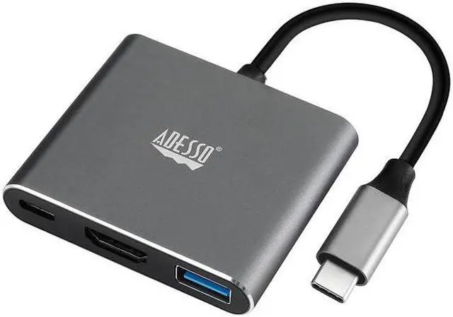 Alt view image 9 of 20 - Adesso 3-IN-1 USB-C Multi-Port Docking Station TAA Compliant AUH4010
