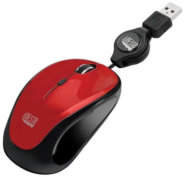 Alt view image 13 of 16 - Adesso iMouse S8R - USB Illuminated Retractable Mini Mouse