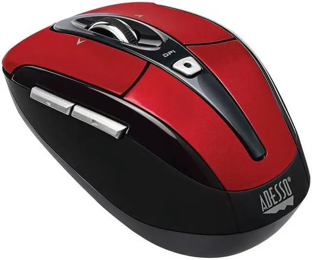 Alt view image 19 of 19 - ADESSO iMouse S60R Red 6 Buttons Tilt Wheel USB RF Wireless Optical Mouse