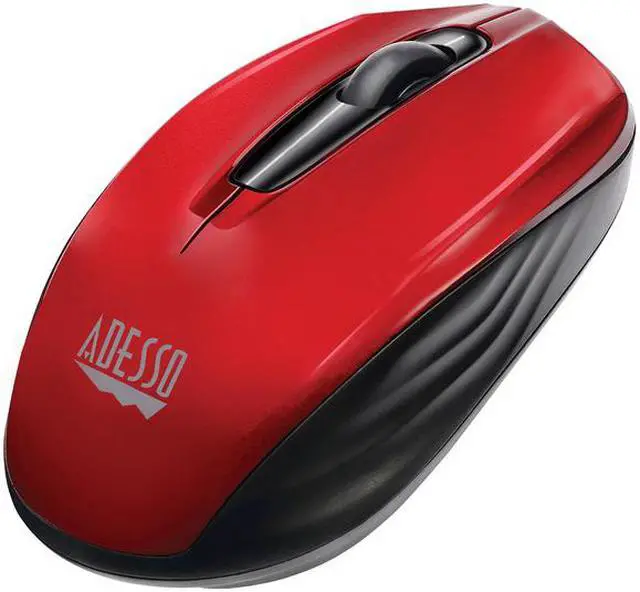 Alt view image 4 of 12 - Adesso  iMouse S50R - 2.4GHz Wireless Mini Mouse - Optical - Wireless - Radio Frequency - Red - USB - 1200 dpi - Computer, Notebook - Scroll Wheel - 3 Button(s) - Symmetrical
