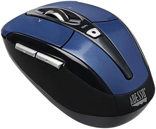 Alt view image 19 of 20 - ADESSO iMouse S60L Blue 6 Buttons Tilt Wheel USB RF Wireless Optical Mouse