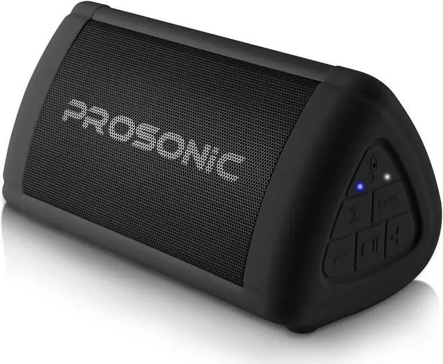 Main image of Prosonic BT3 Portable Wireless Bluetooth Speaker with 10W Stereo Sound & Bass Boost -Rich Sound & Intense Bass -Bluetooth 5.0 -Microphone -IPX5 - in & Outdoor Speaker (Black)