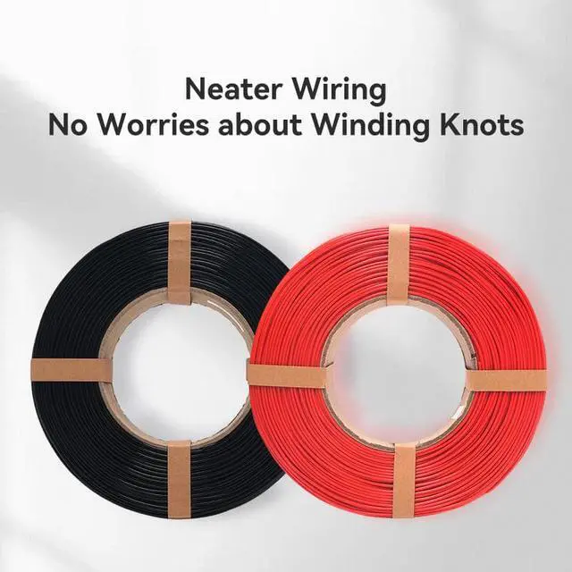 Alt view image 3 of 6 - eSUN PLA+ PLA PLUS Filament Refill 1KG 1.75mm for 3D Printer With NO Spool Fire Engine Red