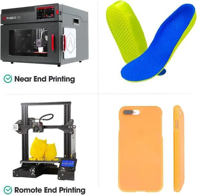 Alt view image 4 of 6 - eSUN Flexible TPU Filament 1.75mm, 3D Printer Filament TPU-95A, Dimensional Accuracy +/- 0.05mm, 1KG Spool (2.2 LBS) 3D Printing Filament for 3D Printers Transparent Red