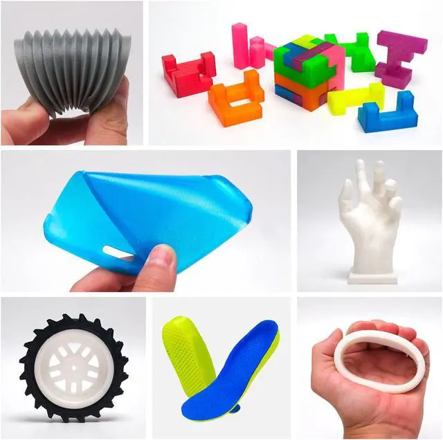 Alt view image 6 of 6 - eSUN Flexible TPU Filament 1.75mm, 3D Printer Filament TPU-95A, Dimensional Accuracy +/- 0.05mm, 1KG Spool (2.2 LBS) 3D Printing Filament for 3D Printers Transparent Red