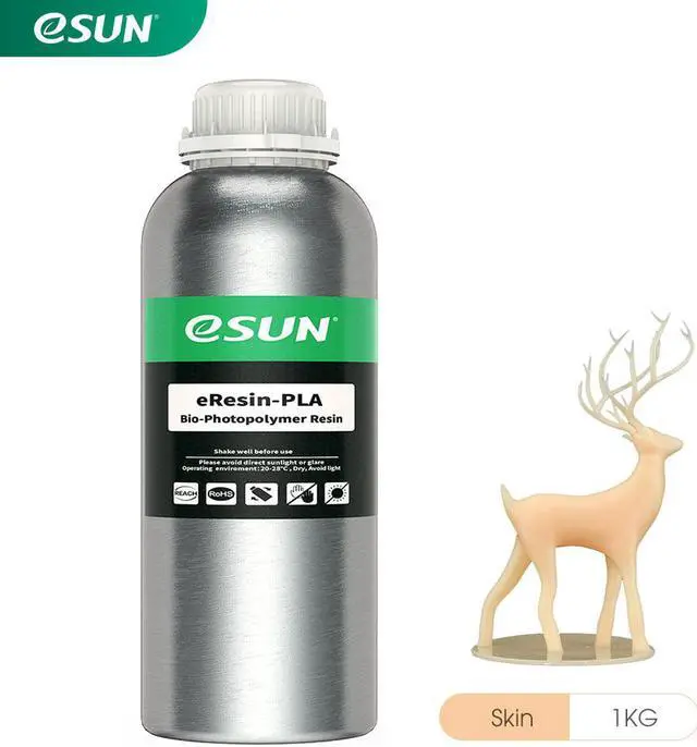 Main image of eSUN Plant-Based 3D Printer Rapid Resin, 405nm LCD UV-Curing PLA Based Resin Photopolymer Resin for Photon LCD 3D Printer Liquid 3D Resin Skin 1kg