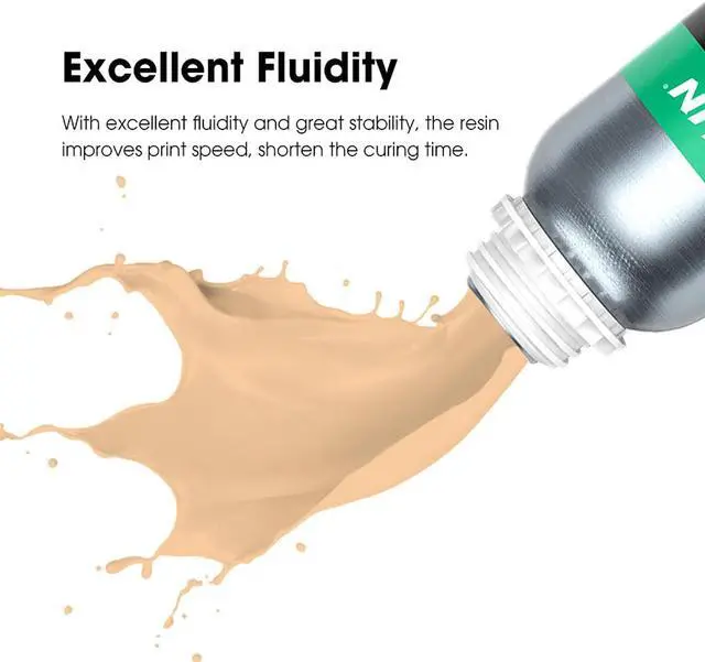 Alt view image 4 of 7 - eSUN 405nm LCD 3D Printer Rapid Resin Photopolymer Standard Resin Fast Curing Skin 1kg