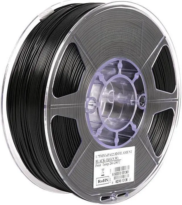 Main image of eSUN Super Enhanced Carbon Fiber Filled Nylon Filament 1.75mm, Upgraded PA12 CF 3D Printer Filament, 1KG Spool 3D Printing Filament for 3D Printers, Natural