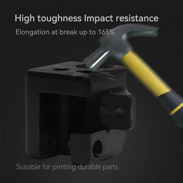 Alt view image 2 of 6 - eSUN Super Enhanced Carbon Fiber Filled Nylon Filament 1.75mm, Upgraded PA12 CF 3D Printer Filament, 1KG Spool 3D Printing Filament for 3D Printers, Natural