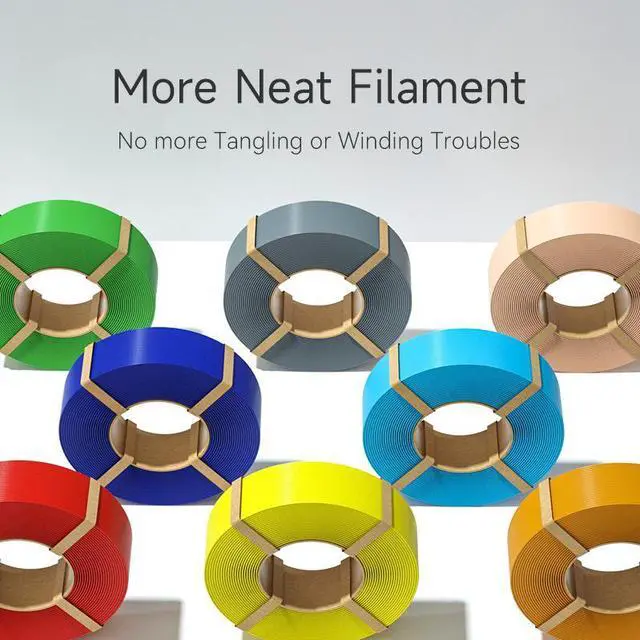 Alt view image 2 of 7 - eSUN PLA+ Refilament 1.75mm, 3D Printer Refill PLA Plus, Dimensional Accuracy +/- 0.03mm, 1KG Spoolless 3D Printing Filament for 3D Printers, Cold White,No Spools