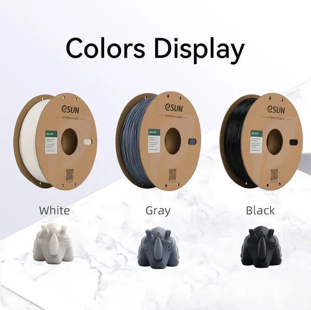 Alt view image 7 of 7 - eSUN Super Tough PLA Filament 1.75mm, 3D Printer Filament PLA-ST, Dimensional Accuracy +/- 0.05mm, 1KG Spool (2.2 LBS) 3D Printing Filament for 3D Printers, Black
