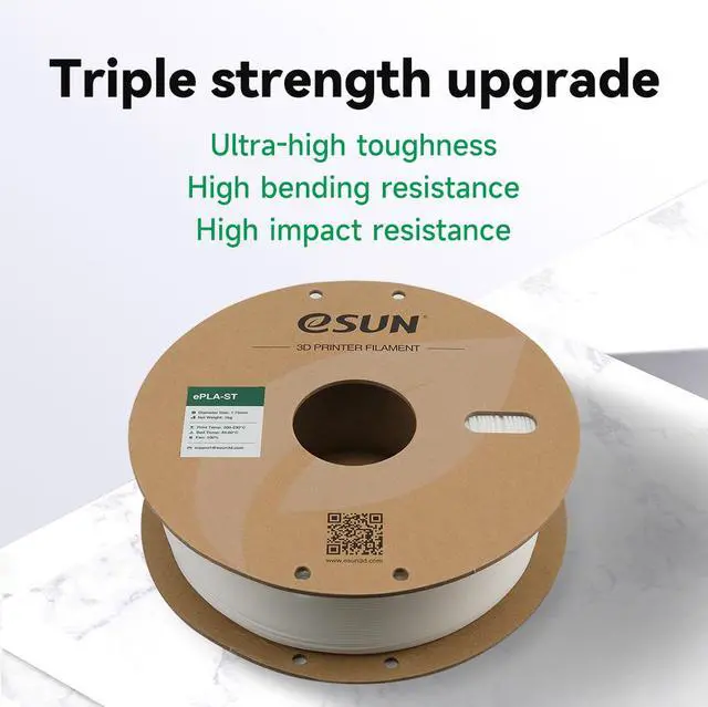 Alt view image 6 of 7 - eSUN Super Tough PLA Filament 1.75mm, 3D Printer Filament PLA-ST, Dimensional Accuracy +/- 0.05mm, 1KG Spool (2.2 LBS) 3D Printing Filament for 3D Printers, Natural