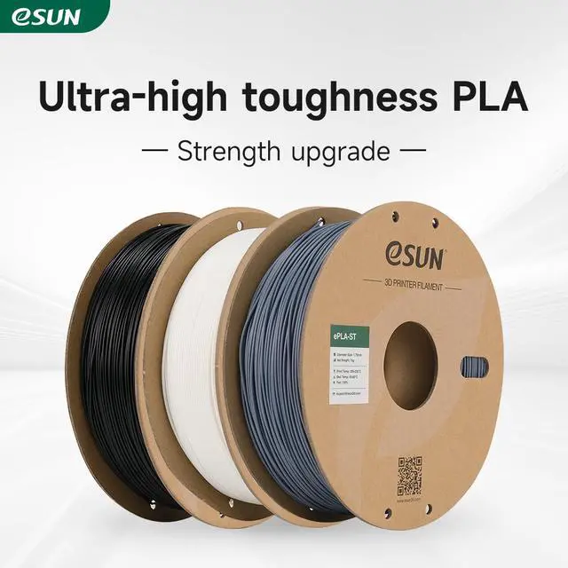 Alt view image 2 of 7 - eSUN Super Tough PLA Filament 1.75mm, 3D Printer Filament PLA-ST, Dimensional Accuracy +/- 0.05mm, 1KG Spool (2.2 LBS) 3D Printing Filament for 3D Printers, Natural