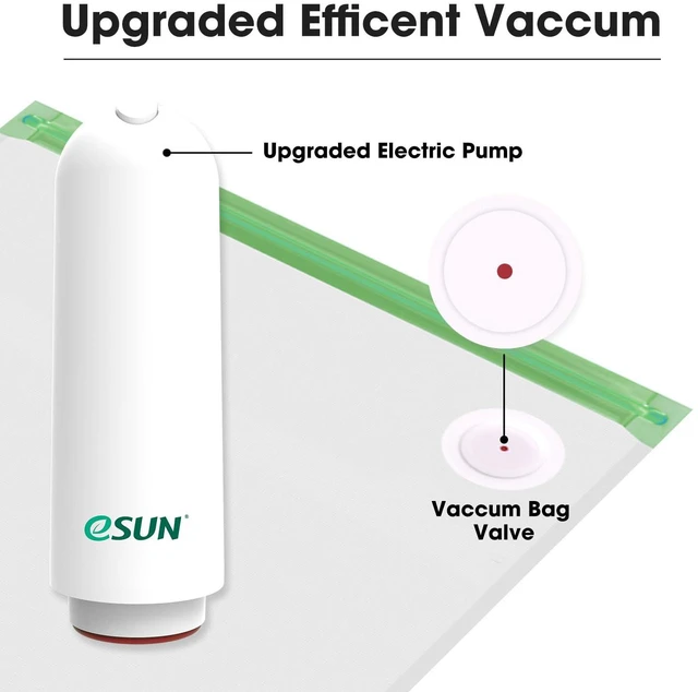 Alt view image 3 of 7 - eSUN 3D Printing Filament Electronic Vacuum Storage Kit Pro 2, Spool Storage Sealing Bags Dust Proof Humidity Resistant for Keeping Filament Dry, 10 Vaccum Bags/Kit