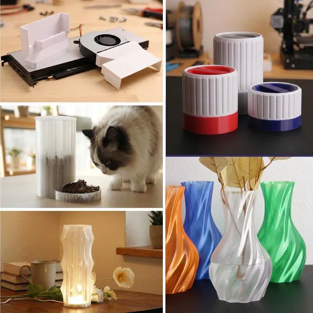 Alt view image 7 of 7 - eSUN PETG Basic Filament 1.75mm, High Toughness Glossy PETG 3D Printing Filament, 1KG per Spool, 3D Printer Filament, White