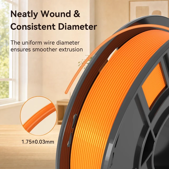 Alt view image 3 of 7 - eSUN PLA+ 3D Printer Filament Bundle PLA Plus Filament 1.75mm Multicolor PLA Vacuum Packed, 0.25kg per Spool, 8 Pack, 2kg Total