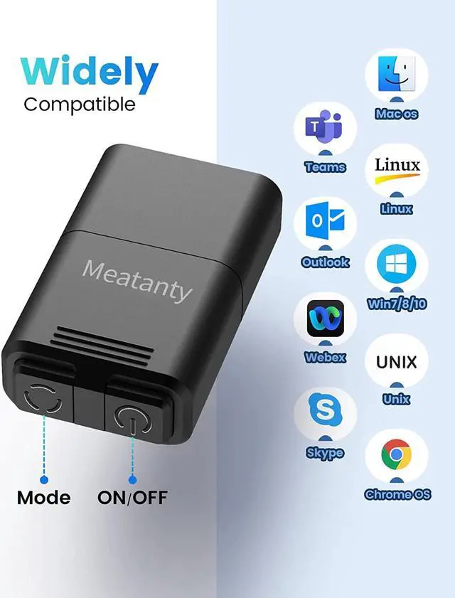 Alt view image 5 of 7 - Meatanty USB Mouse Jiggler Tiny Undetectable Mouse Mover with Separate Mode and ON/OFF Buttons,Digital Display and Protective Cover,Supports Multi-Track,Driver-Free,Plug-and-Play Keeps PC Awake(2 Pcs)
