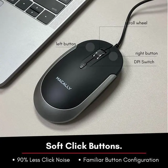 Alt view image 7 of 7 - Macally Backlit Keyboard and Mouse Combo, Enhance Your Workflow
