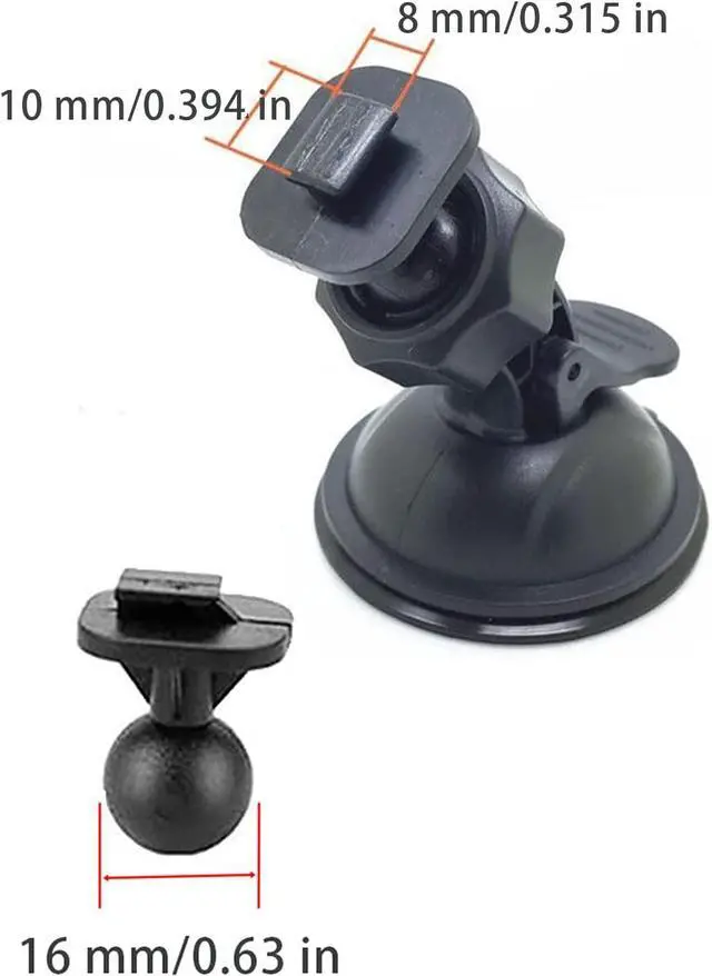 Alt view image 6 of 7 - Suction Cup Mount for Yi Dash Cam 2.7', Uniden Dashcam, Black Box G1w Dash Camera etc, Hold Tightly Removeable Easy to Install and Stand Heat, 2 Pcs