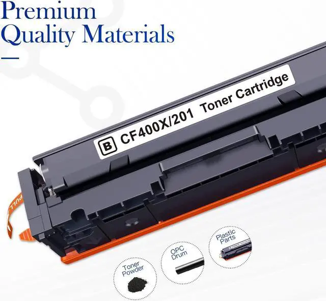Alt view image 2 of 7 - Valuetoner Compatible Toner Cartridge Replacement  201X 201A CF400X CF400A High Yield for Color Laserjet Pro MFP M252dw M277c6 M277dw M277n M252n M277 Printer (2 Pack, Black)