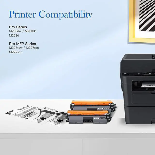 Alt view image 2 of 6 - Valuetoner Compatible Toner Cartridge Replacement  30A CF230A 30X CF230X for Laserjet Pro MFP M203dw M227fdn M227fdw M203dn M203d M227sdn M227 M203 Printer (2 Black)