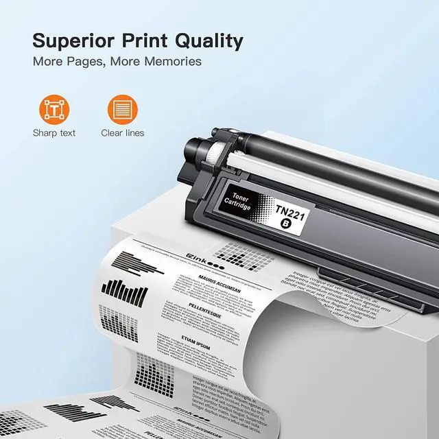 Alt view image 4 of 6 - E-Z Ink (TM TN221 TN221BK Compatible Toner Cartridge Replacement for Brother TN-221 Black to Use with MFC-9130CW HL-3170CDW HL-3140CW HL-3180CDW MFC-9330CDW MFC-9340CDW HL-3150CDN (Black, 1 Pack)
