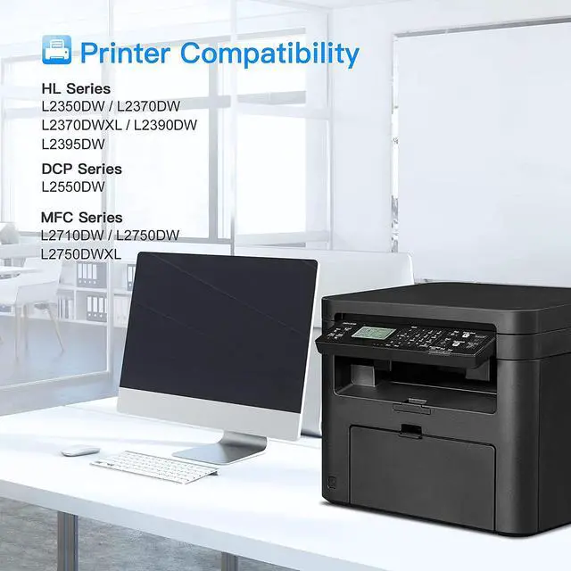 Alt view image 2 of 6 - LxTek Compatible Toner Cartridge Replacement  TN760 TN 760 TN730 TN 730 to Compatible with MFC-L2710DW HL-L2350DW HL-L2370DWXL MFC-L2750DW HL-L2395DW MFC-L2690DW Tray (Black, 4 Pack)